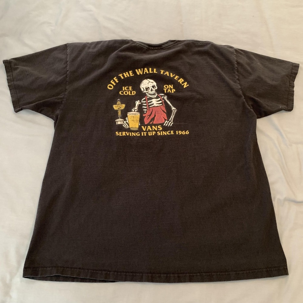 Vans Shirt Lot Of 2 Mens 2XL Black White Off The Wall Tavern Graphic Tee T-Shirt - Picture 13 of 16